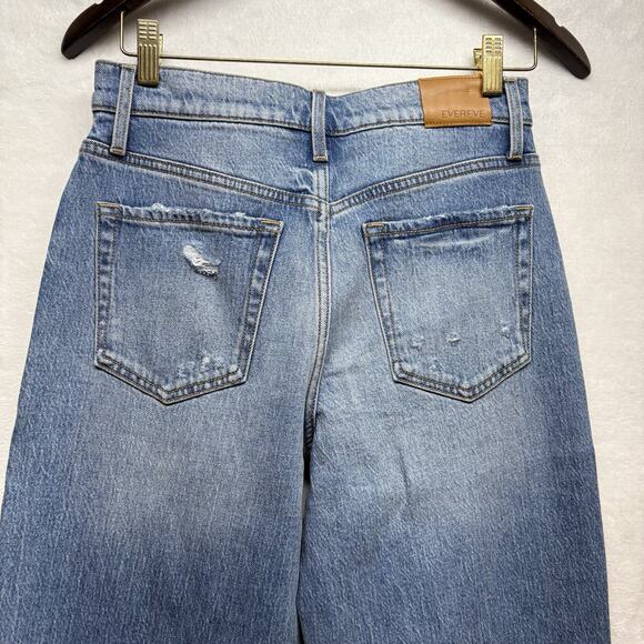EVEREVE Ever Vintage Barrel Wide Leg Jeans Midwash Blue Women’s Size 27 - Picture 7 of 16